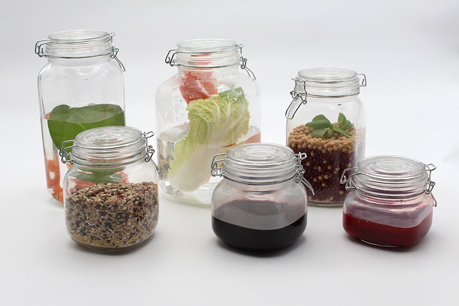 67 oz Square jam jars