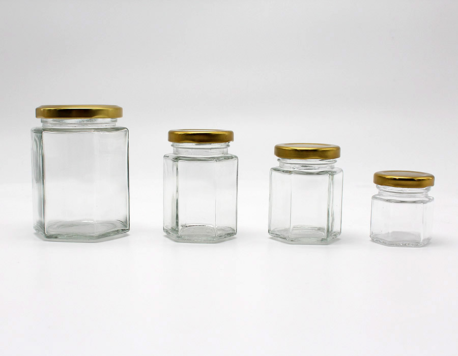 3 oz Hexagon mason jars